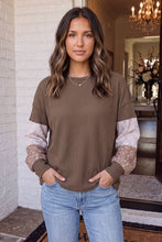 Load image into Gallery viewer, Fiona Colorblock Patchwork Shift Blouse
