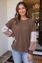 Load image into Gallery viewer, Fiona Colorblock Patchwork Shift Blouse
