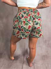 Load image into Gallery viewer, Mistletoe March Christmas Camo Shorts
