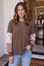 Load image into Gallery viewer, Fiona Colorblock Patchwork Shift Blouse
